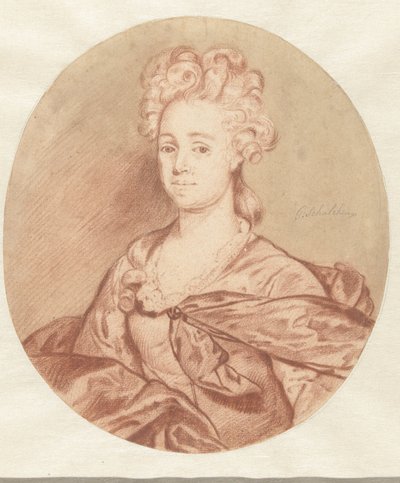 Portrait of an Unknown Woman, in Oval by Godfried Schalcken