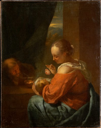The Holy Family by Godfried Schalcken