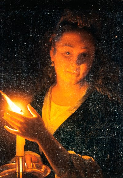 Woman with Candle by Godfried Schalcken