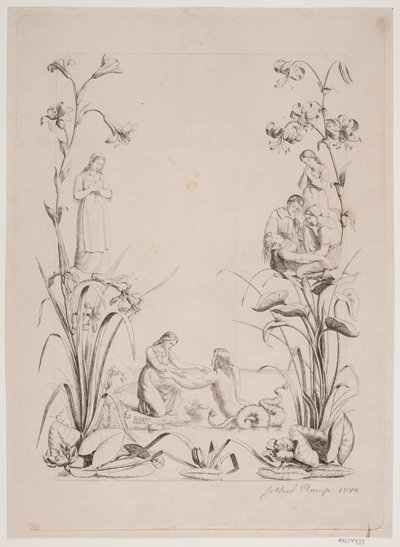 Border Drawing, Probably for Title Page to 