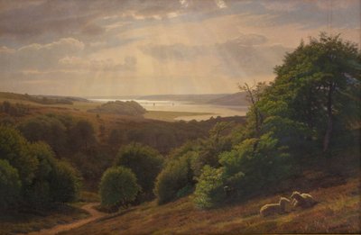 View from Vesterskov near Mariager; the Fjord in the Background by Godtfred Rump