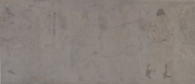 Five Tribute Horses (Detail) by Gonglin Li