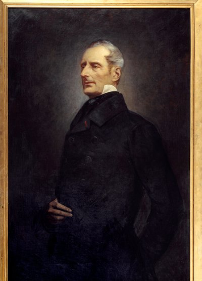 Portrait of Alphonse de Lamartine (1790-1869) Poet and Politician by Gonzague Privat