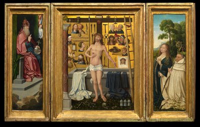 Triptych of Antonius Tsgrooten by Goossen van der (1465 c.1538) Weyden