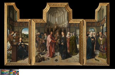 The Colibrant Triptych, c.1517 by Goossen van der (1465 c.1538) Weyden