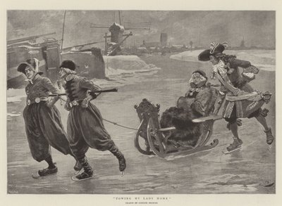 Towing My Lady Home by Gordon Frederick (after) Browne