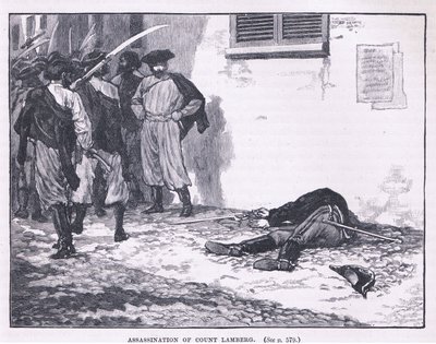 Assassination of Count Lamberg by Gordon Frederick Browne