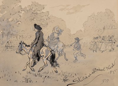 Sketch at a School Treat, 1895 by Gordon Frederick Browne
