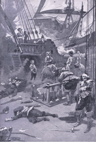 The Battle of Camperdown 29th-31st July 1653 by Gordon Frederick Browne