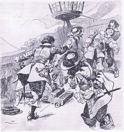 The death of Von Tromp 31st July 1653 by Gordon Frederick Browne