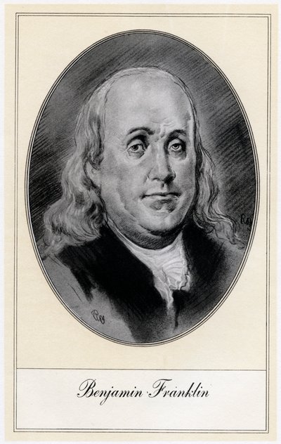 Benjamin Franklin, Political Figure and Statesman of the United States by Gordon Ross