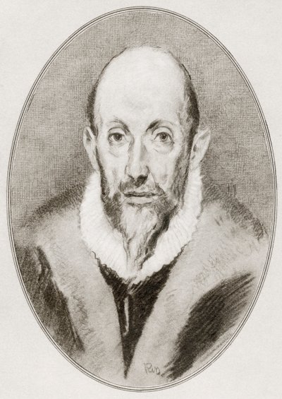 Domenikos Theotokopoulos, El Greco, from Living Biographies of Great Painters by Gordon Ross