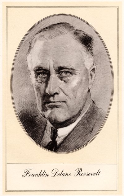 Franklin Delano Roosevelt, 32nd President of the United States by Gordon Ross