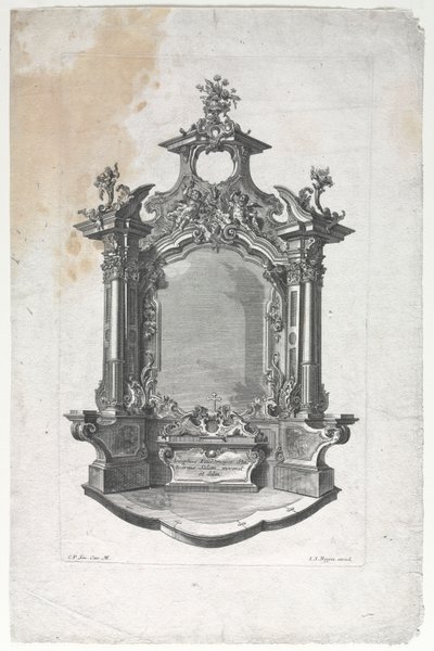 Model for Altar for Woodcarvers by Gottfried Bernhard Götz