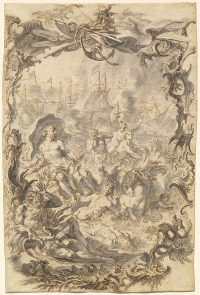 The Horrors of War: A Sea Battle by Gottfried Bernhard Götz