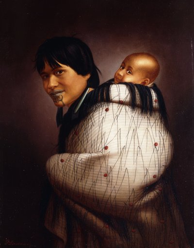 Ana Rupene and Child by Gottfried Lindauer