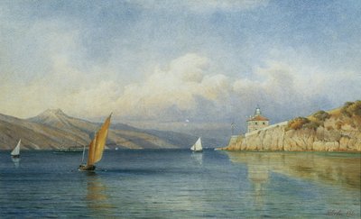 The Lighthouse of Prestenizza on the Island of Cherso by Gottfried Seelos