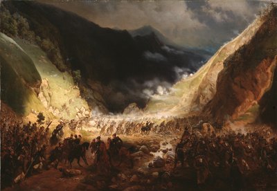 Battle of the Rothenthurm Pass by Gottfried Willewalde