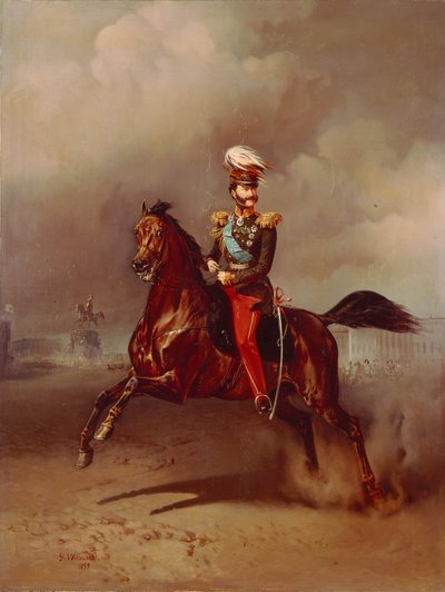 Portrait of Count Vladimir Fyodorovich Adlerberg 1791-1884, 1859 by Gottfried Willewalde