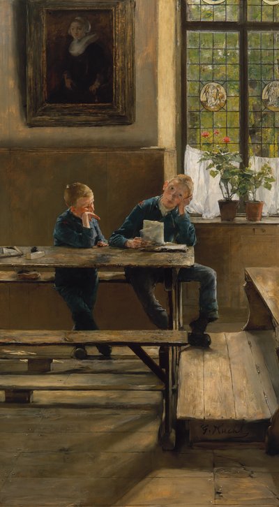 In the Orphanage, c.1886 by Gotthardt Johann Kuehl