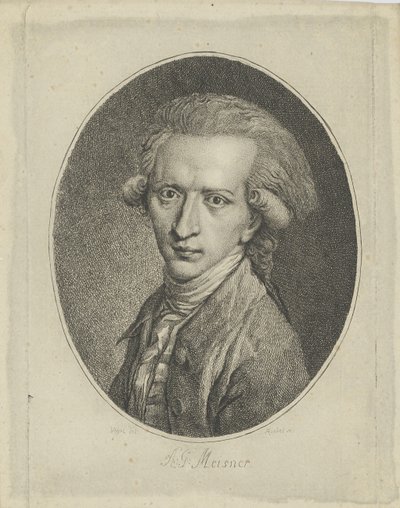 Portrait of August Gottlieb Meissner, 1753-1807, c. 1800 by Gottlieb Friedrich Riedel