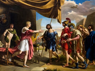 Achilles receives Agamemnon