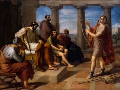 David playing in front of Saul by Gottlieb Schick