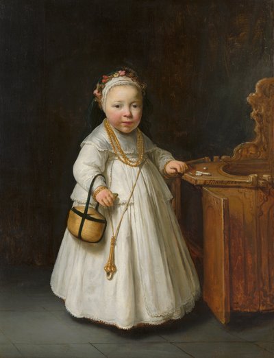 Girl by a High Chair by Govaert Flinck