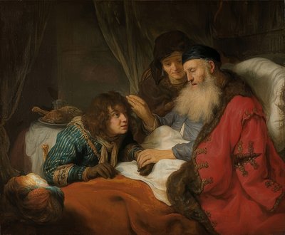 Isaac Blesses Jacob by Govaert Flinck