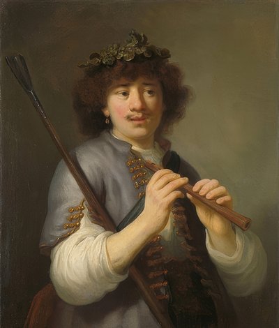 Rembrandt as Shepherd with Shepherd