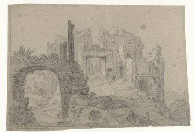 Ruins on a Hill by Govert Jansz.