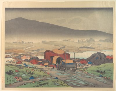 Rain at Yabakei by Goyo Hashiguchi