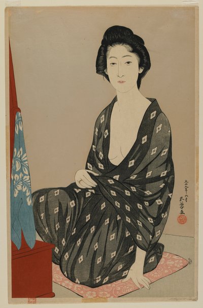 Woman in Summer Dress, Taisho Era, June 1920 by Goyo Hashiguchi