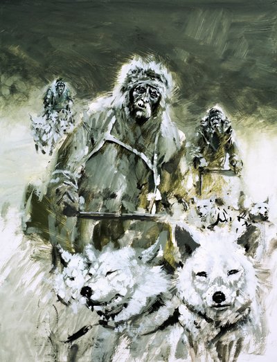Lieutenant Cagni Attempting to Get to the North Pole in 1899 by Graham Coton