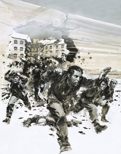 POWs Escaping Amiens Jail by Graham Coton