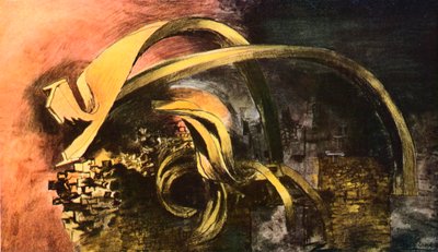 Devastation, 1941, City. Twisted Girders 1, 1941 by Graham Sutherland