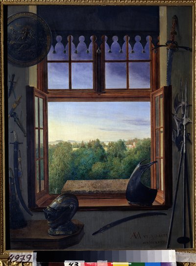 View of the Alexander Park from the Window of Armoury in the Palace in Tsarkoye Selo by Grand Duchess Maria Nikolaevna of Russia