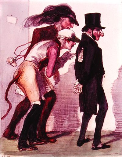 Scene from the Paris Carnival by Grandville
