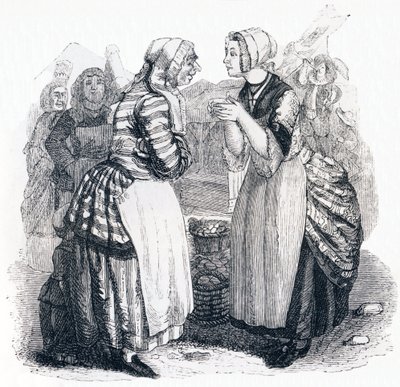 Women and the Secret - Fables by La Fontaine by Grandville
