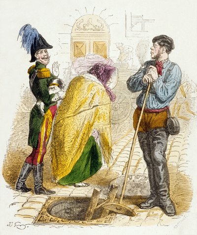 Every Trade Has Its Value, from 100 Proverbs by Grandville (1803 47)