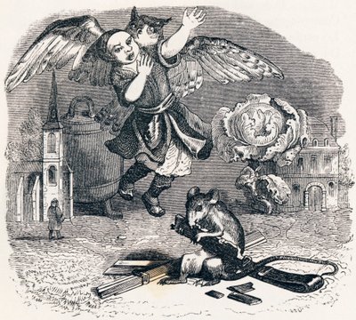 The Unfaithful Depositary - Fables by La Fontaine by Grandville