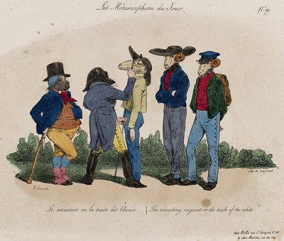 Les Metamorphoses du Jour, No. 19 by Grandville