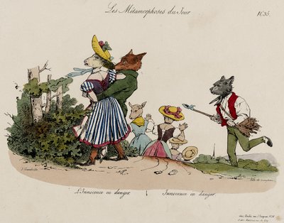 The Metamorphoses of the Day, No. 35 by Grandville
