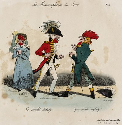 Les Metamorphoses du Jour, No. 8 by Grandville