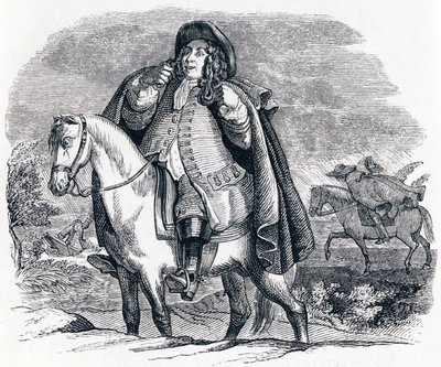 Phoebus and Boreas - Fables by La Fontaine by Grandville