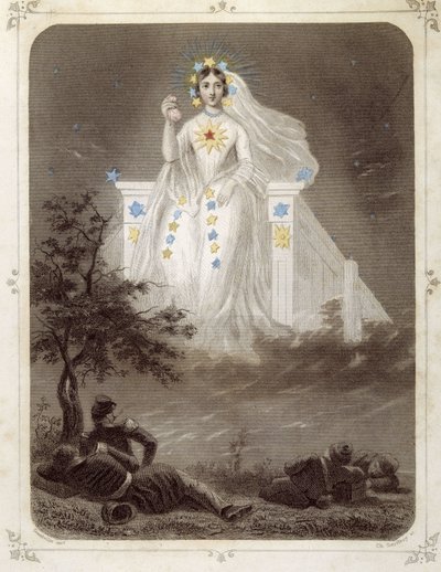 Stars: Woman representing La belle étoile - by Grandville by Grandville