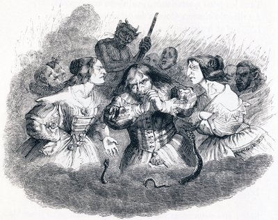 The Badly Wed - Fables by La Fontaine by Grandville