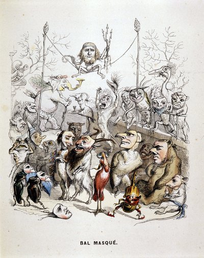 The Masked Ball of Animals - by Grandville by Grandville