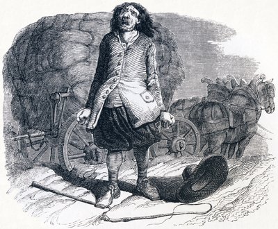 The Muddy Cartwright - Fables by La Fontaine by Grandville