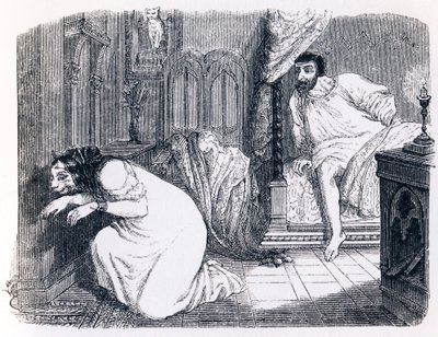 The Cat Changed into a Woman - Fables by La Fontaine by Grandville
